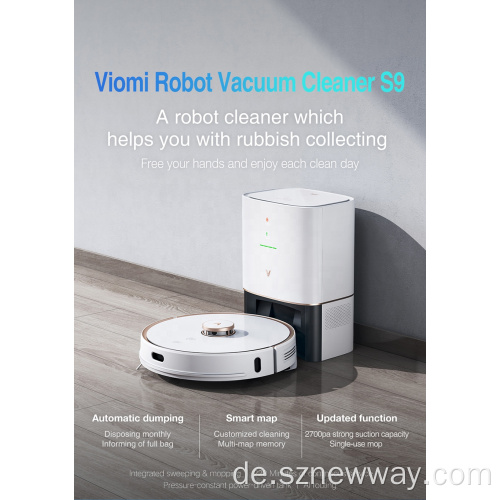 Viomi S9 Roboterstaubsauger nass und trocken